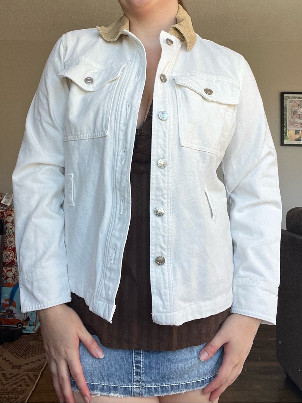 White Denim Jacket